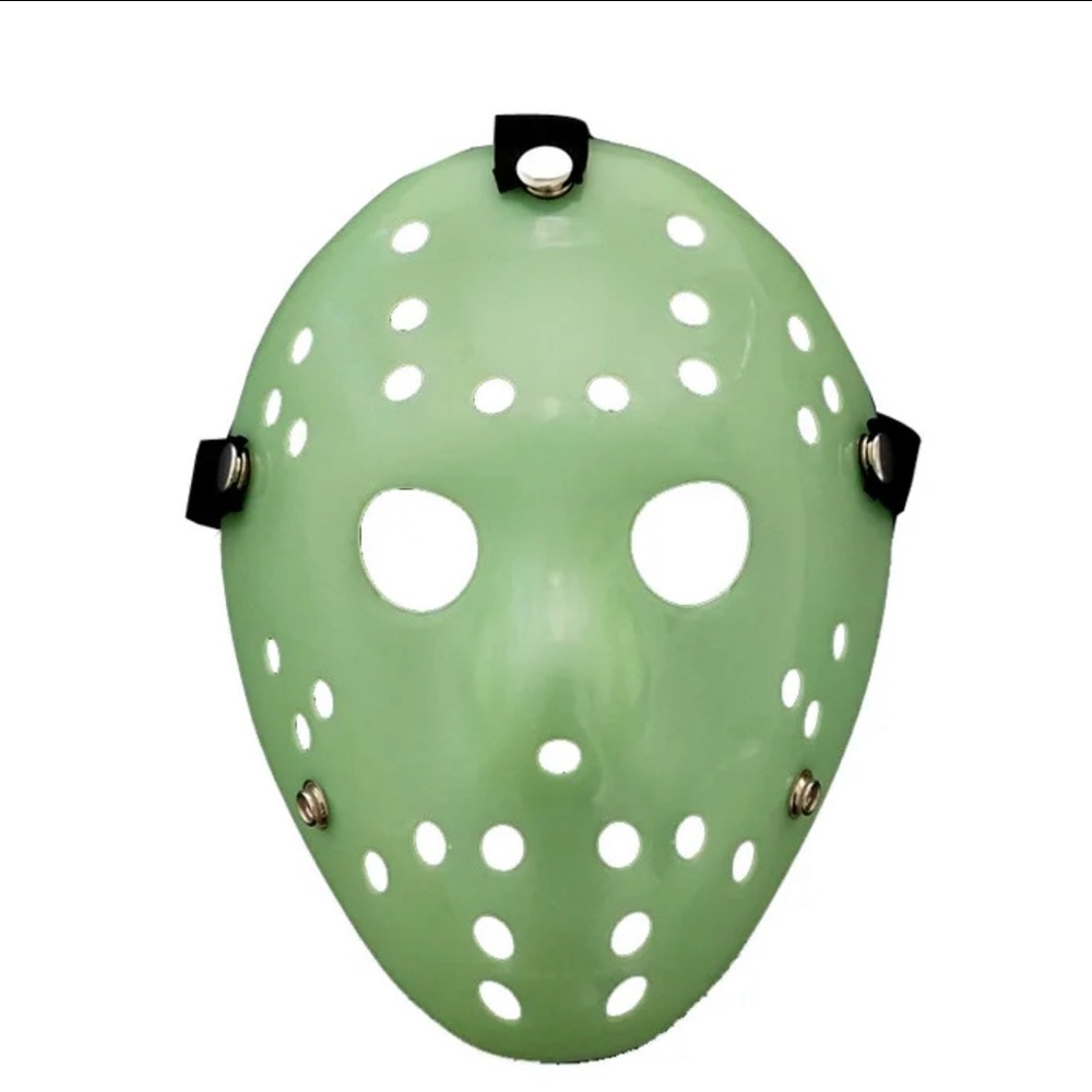 Halloween Horror Jason Mask Hockey Cosplay Killer Scary Party 🔥Color green🔥